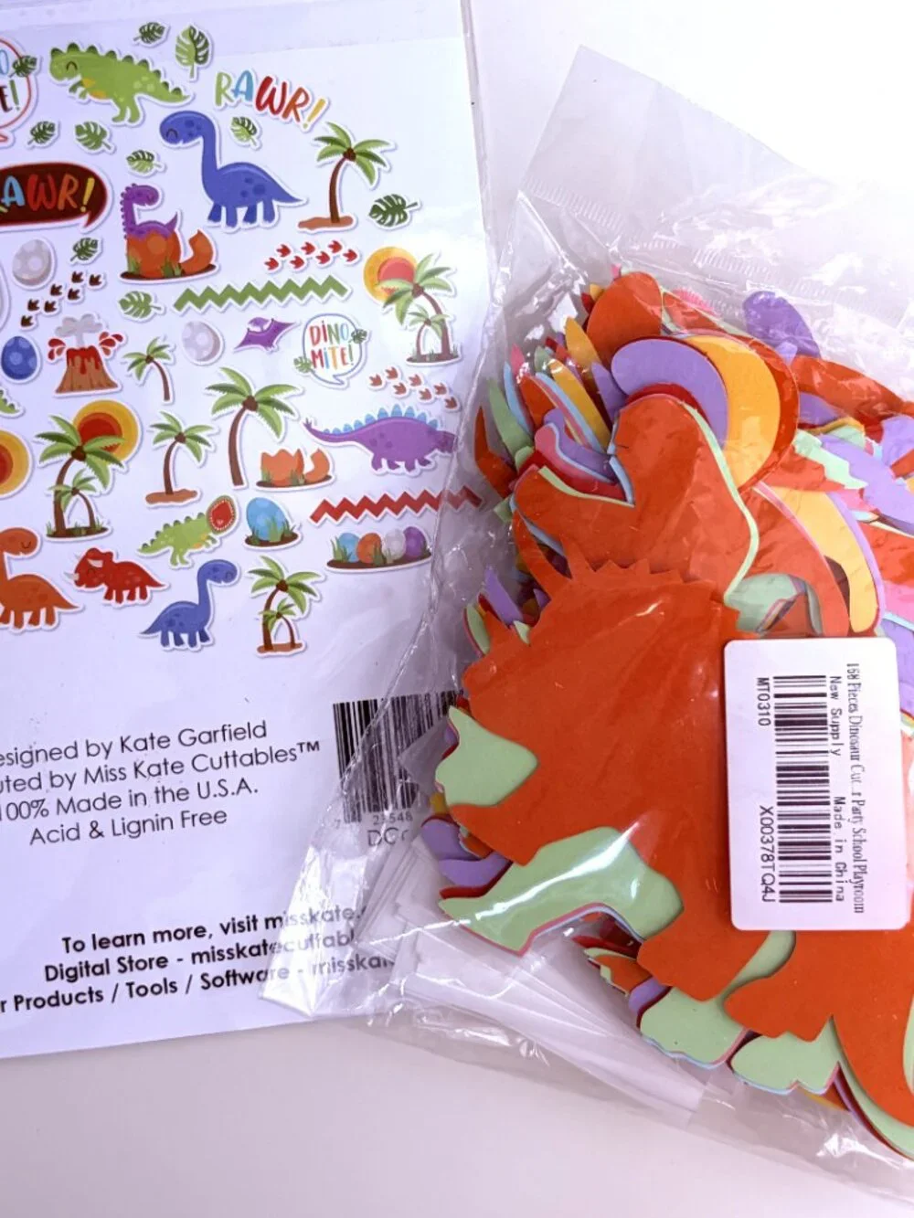 NWT 2-Pack Dinosaur Classroom Decor Die Cuts & Bulletin Board Shapes